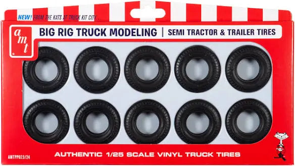 1/25 AMT semi tractor tall tire kit New sealed in box.