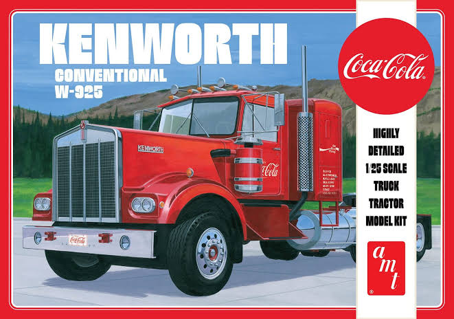 1/25 AMT Kenworth W 925 coke New sealed in box.