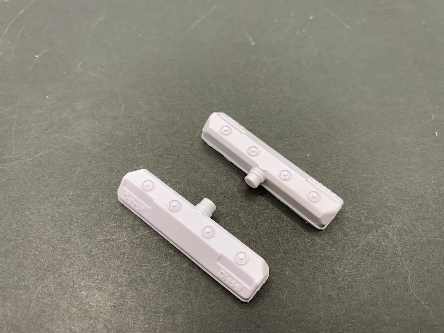 1 pair of modern 12V71TA or 12V92TA Valve covers to suit 1/25 scale AMT or other
