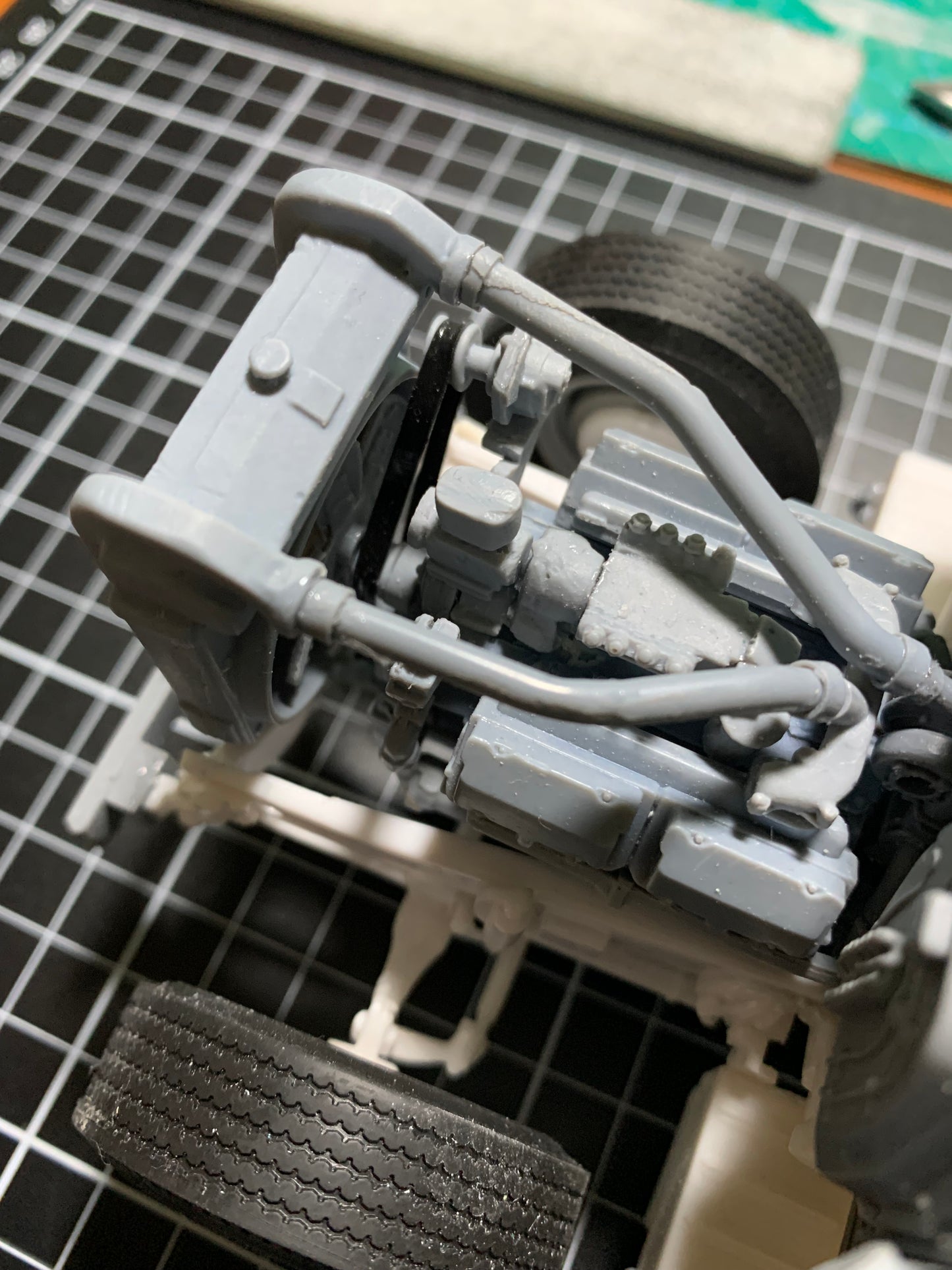 1/25 Mack E9 500Hp V8 engine kit
