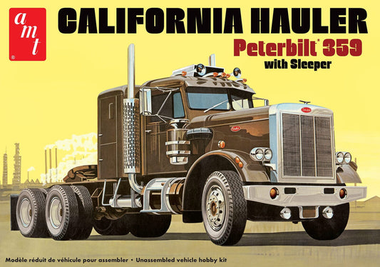 1/25 AMT Peterbilt 359 California hauler sleeper cab version. new sealed in box