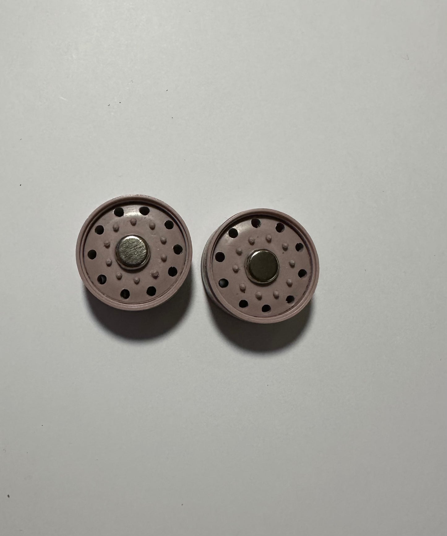 1 pair of 1/24 10 stud Alcoa style offset steer rims with chrome centre caps