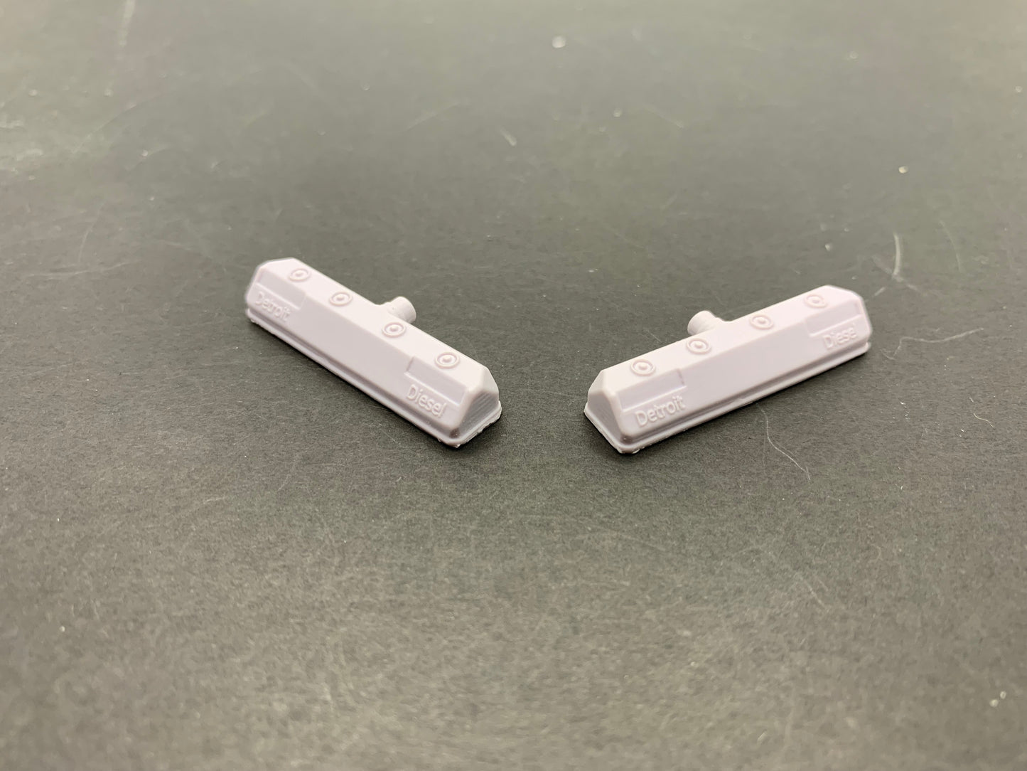 1 pair of modern 12V71TA or 12V92TA Valve covers to suit 1/25 scale AMT or other