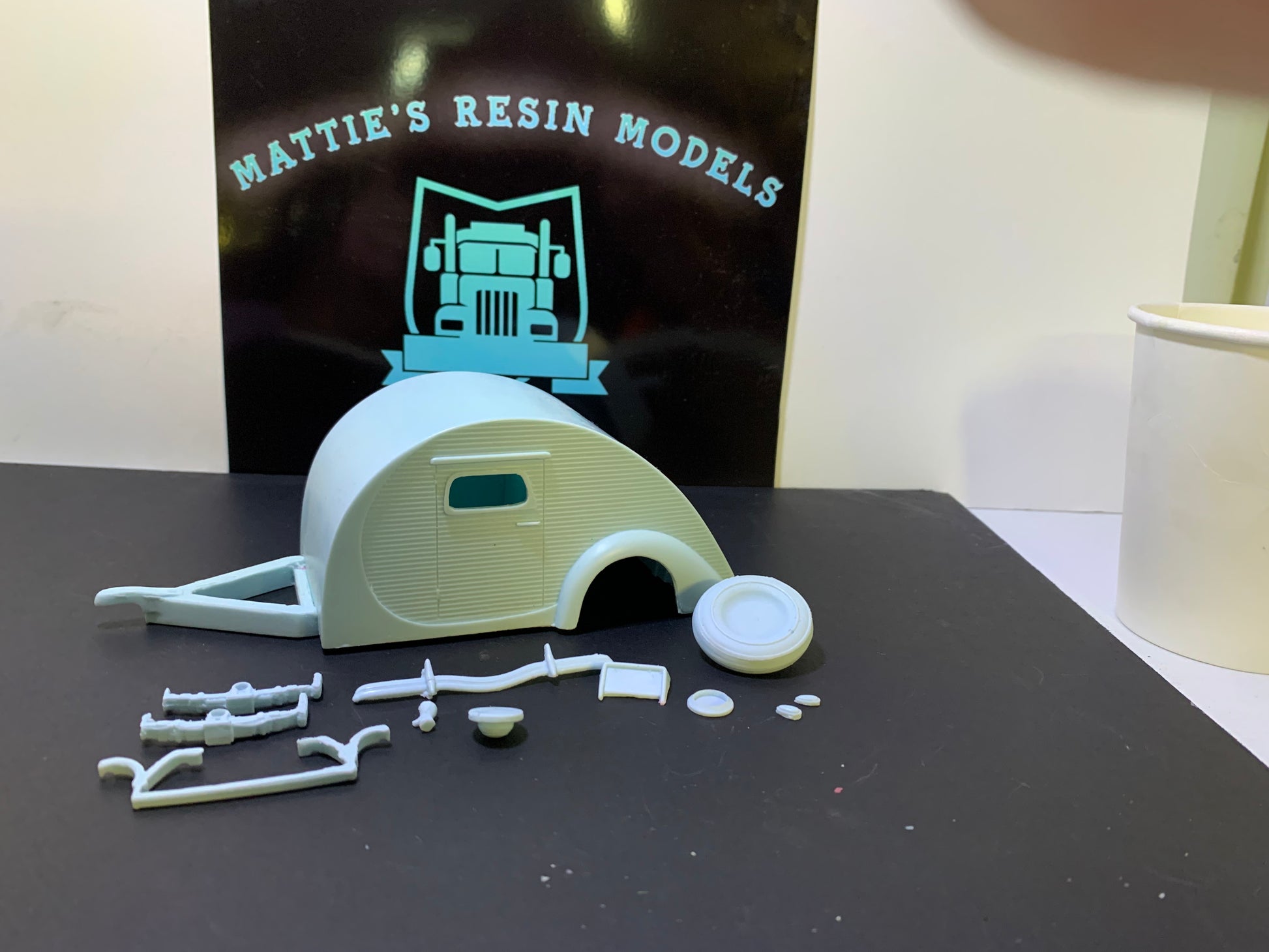 Drag City Casting Resin Teardrop Custom Hood - AMT 1949-50 Drag City Casting Resin Teardrop Custom Hood - AMT 1949-50