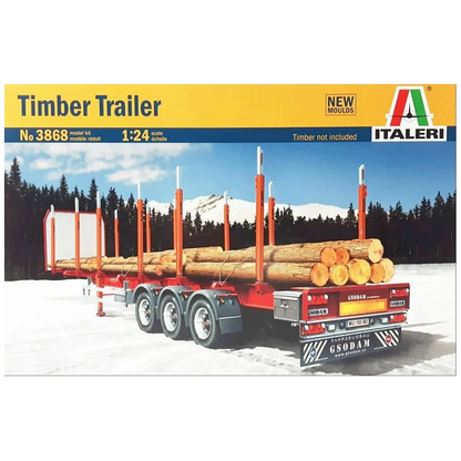 1/24 Italeri timber trailer new sealed in box.