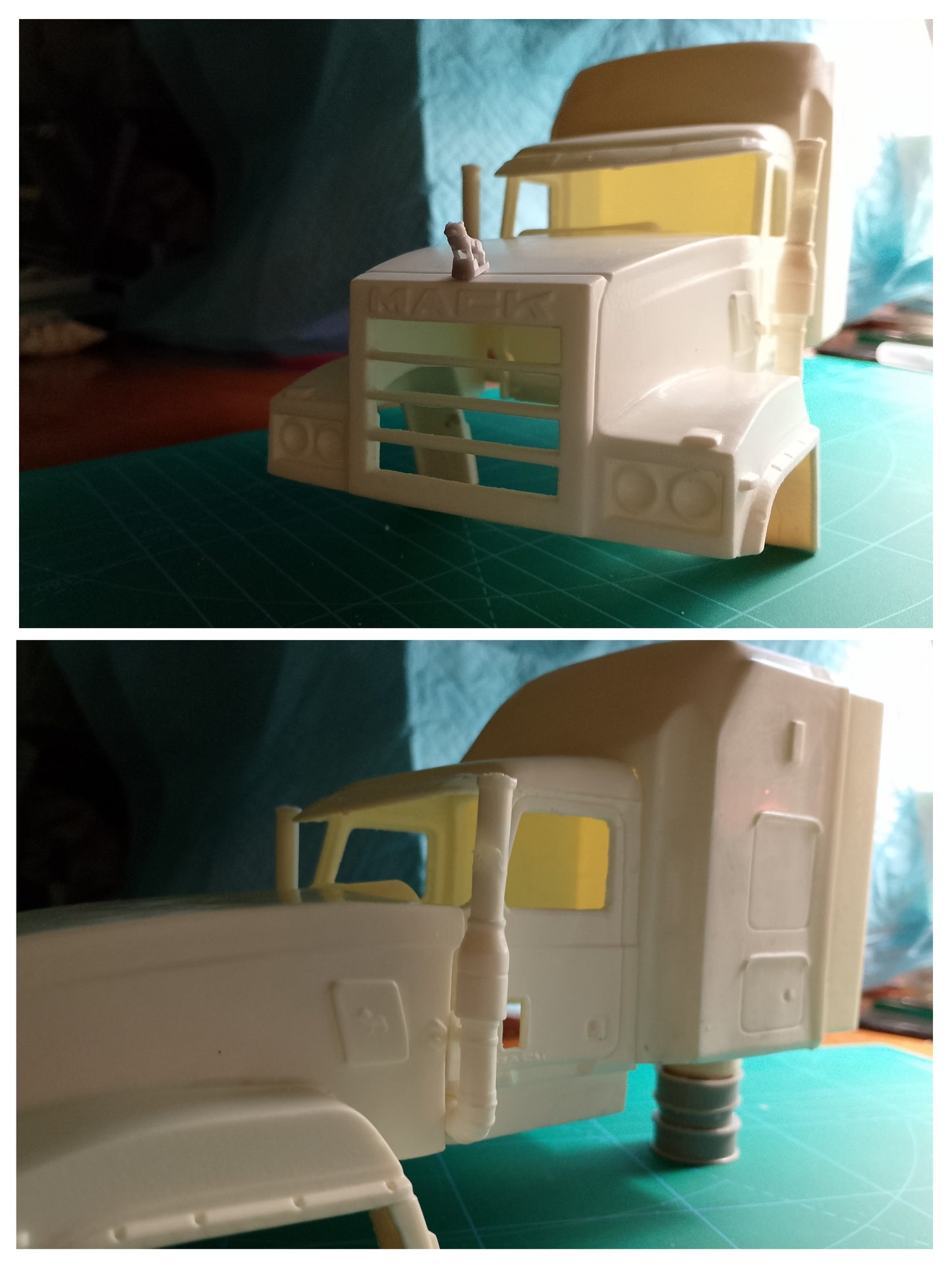 1/24 Mack Titan cab kit with highrise sleeper